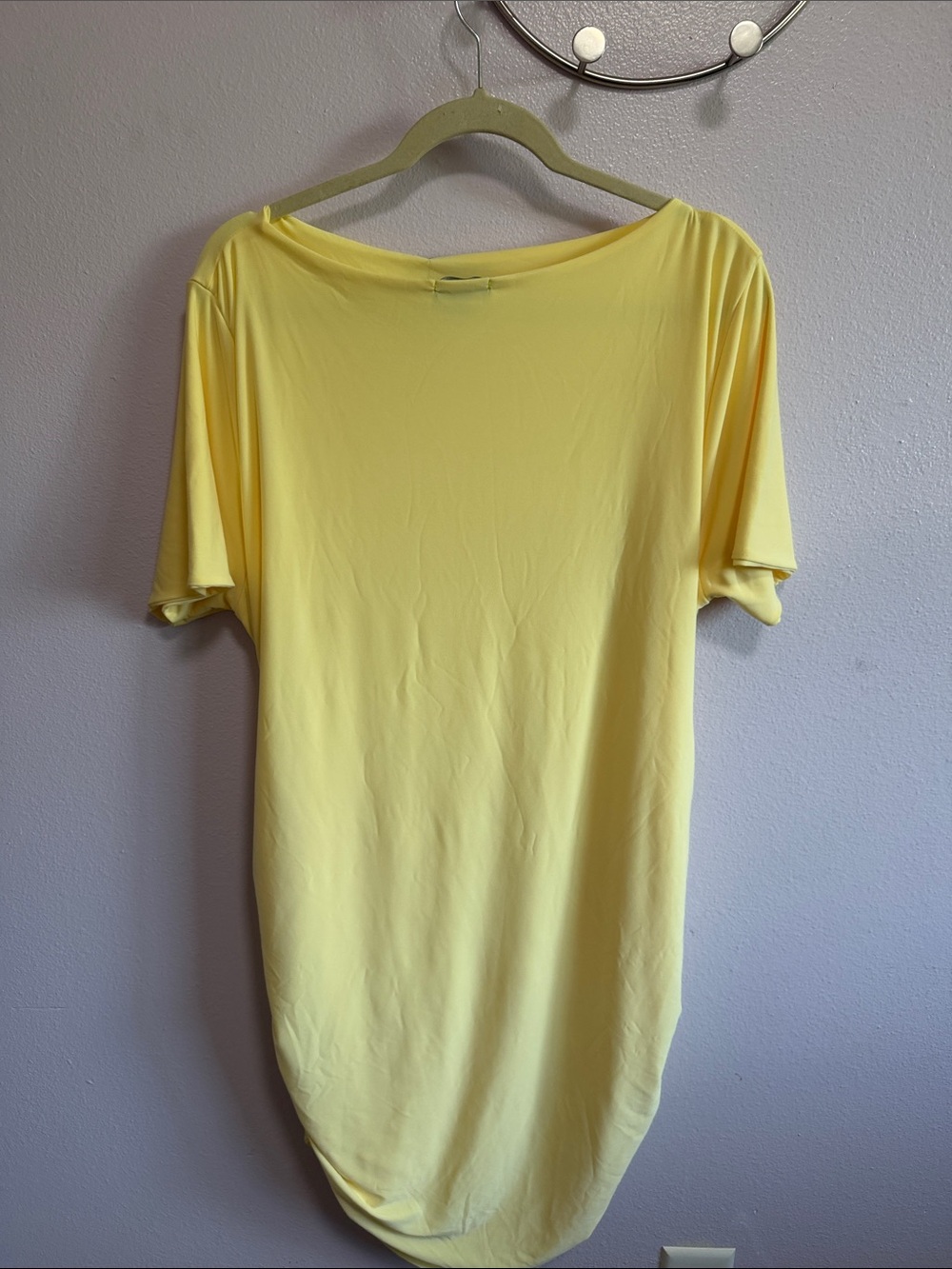 PrettyLittleThing Yellow Ruched Mini Dress - Picture 7 of 7